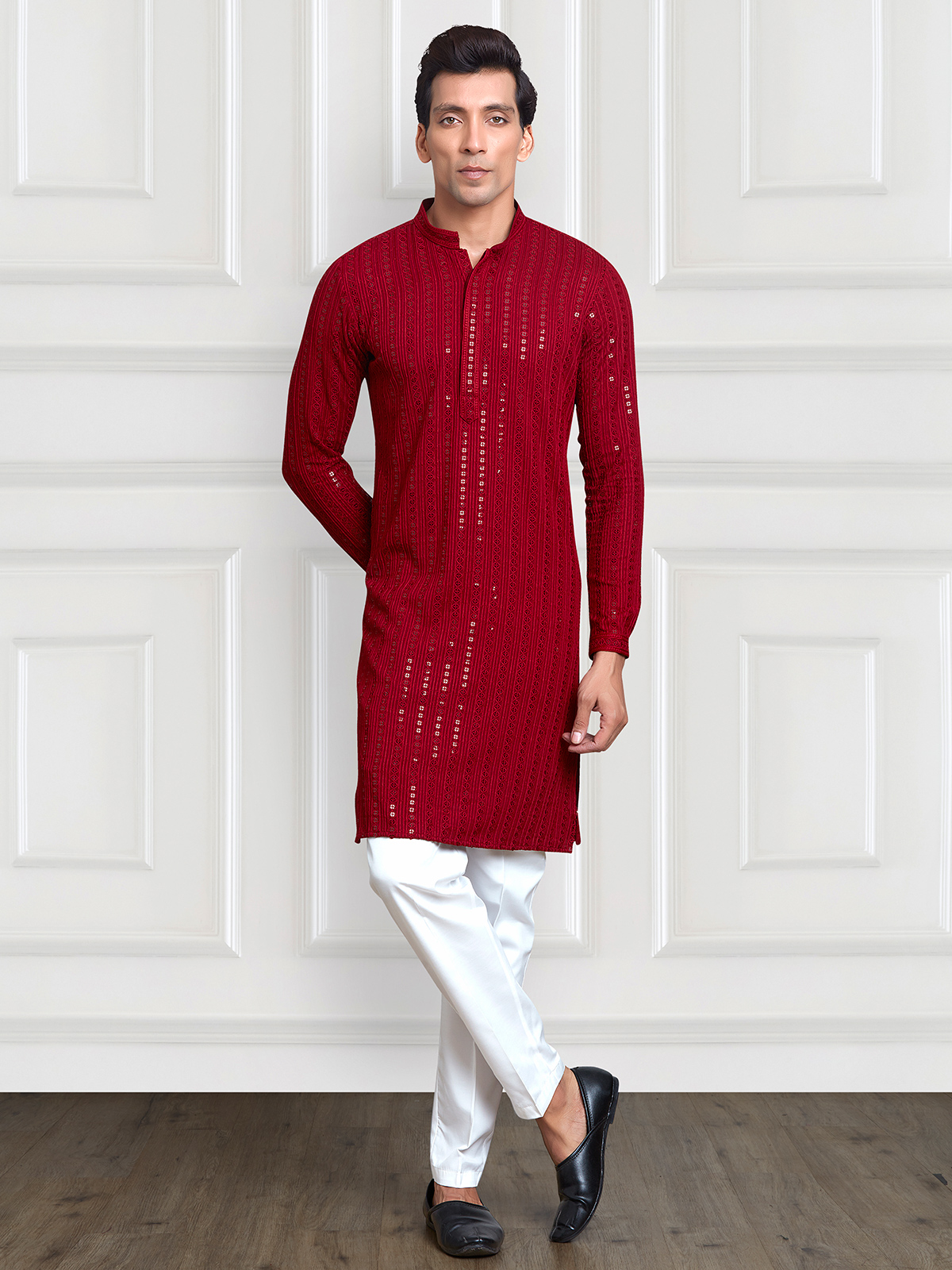 Red Kurta Pajama