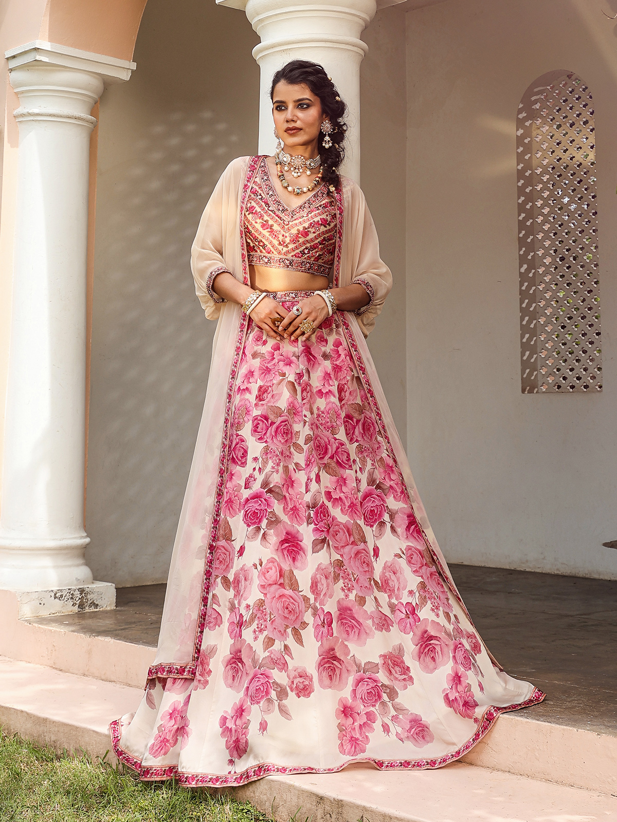 Pink Lehenga: Buy Lovely Pink Lehenga Cholis Online in USA –...