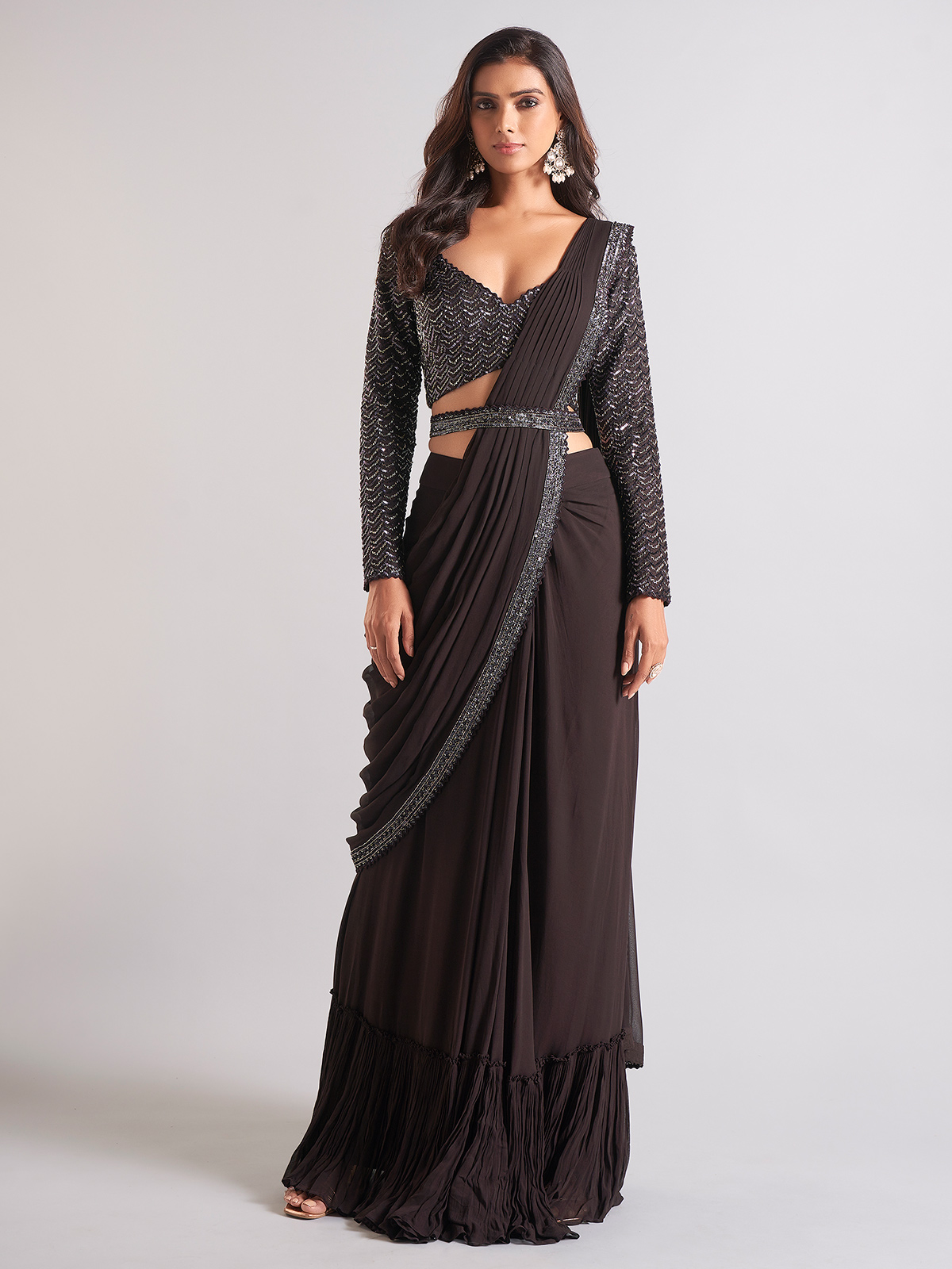 Ready To Wear Sarees Latest Prestitched Pleated Sarees Online