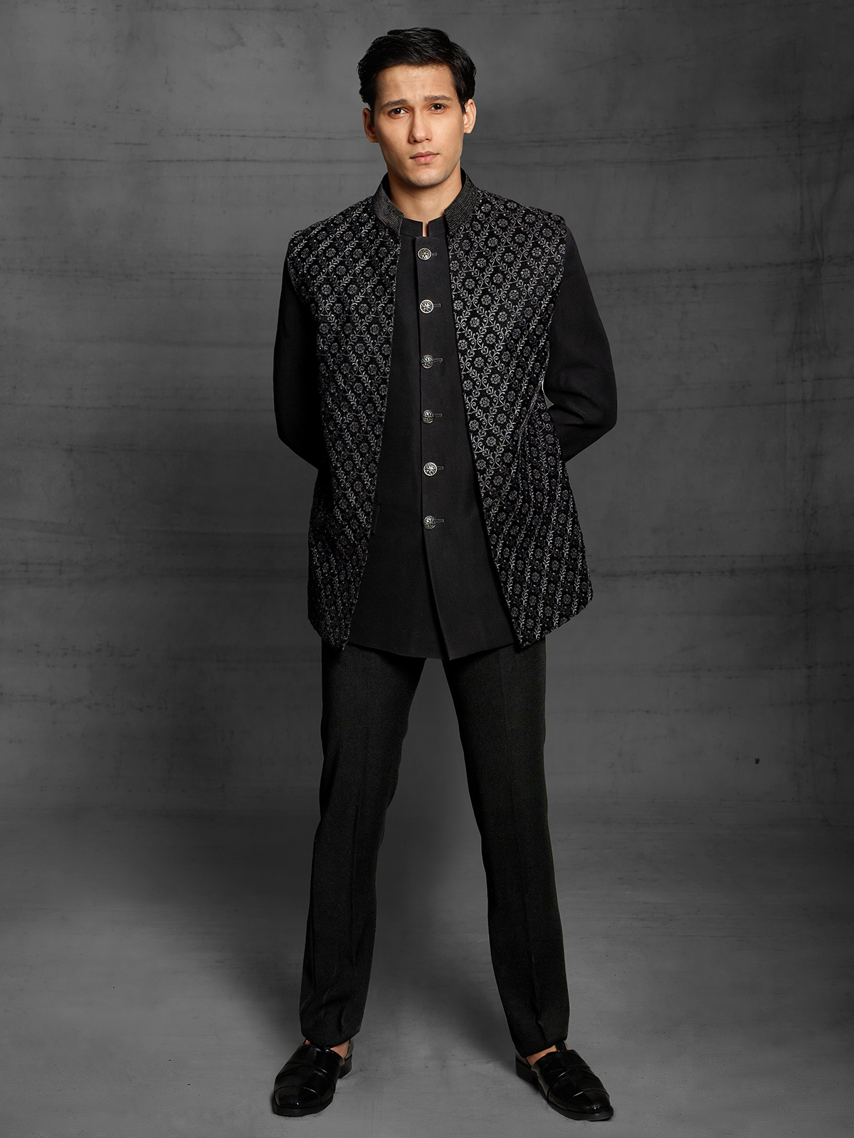 Black jodhpuri suits for wedding reception cheap