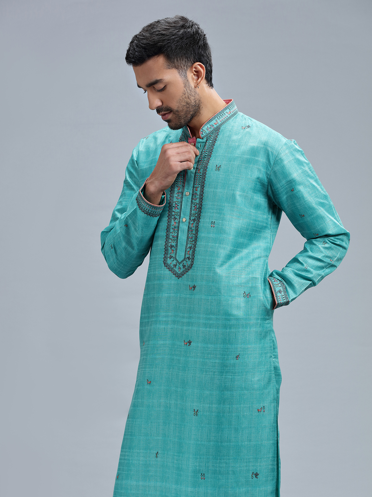 Blue Kurta Pajama Buy Trendy Blue Kurta Pajamas in Canada
