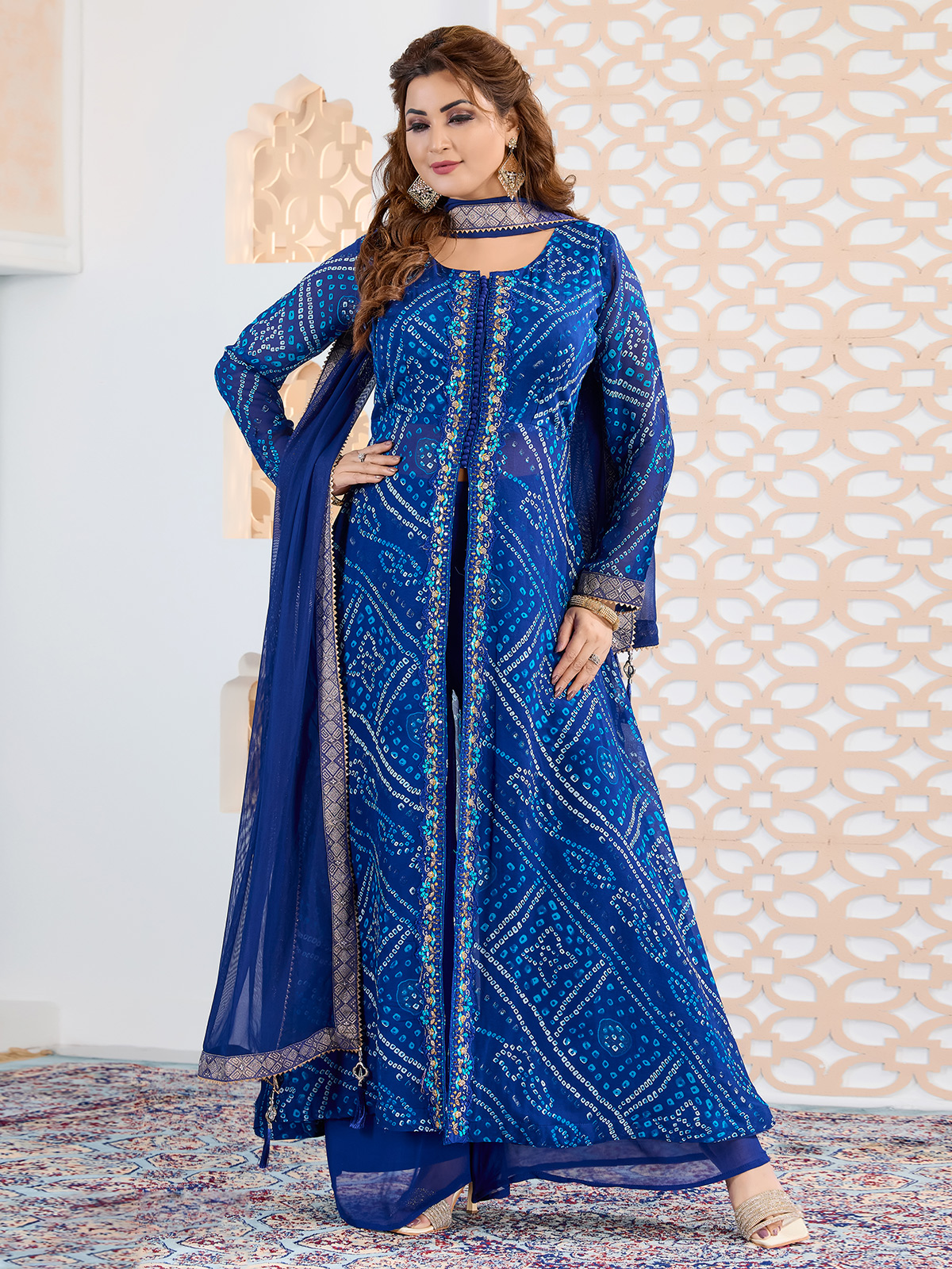 Authentic Indian Blue and Silver Salwar hotsell Kameez Set Anthropologie Style Dress