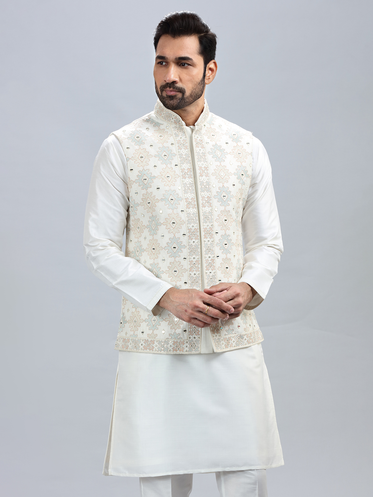 Shalwar Kameez Father And Son Waistcoats Buy White Waistcoat