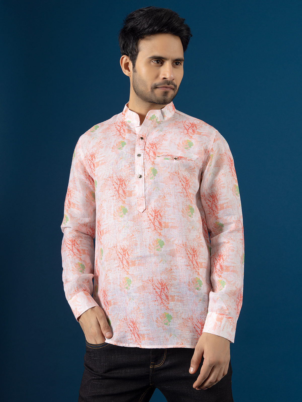 Mens short kurta shirt hotsell
