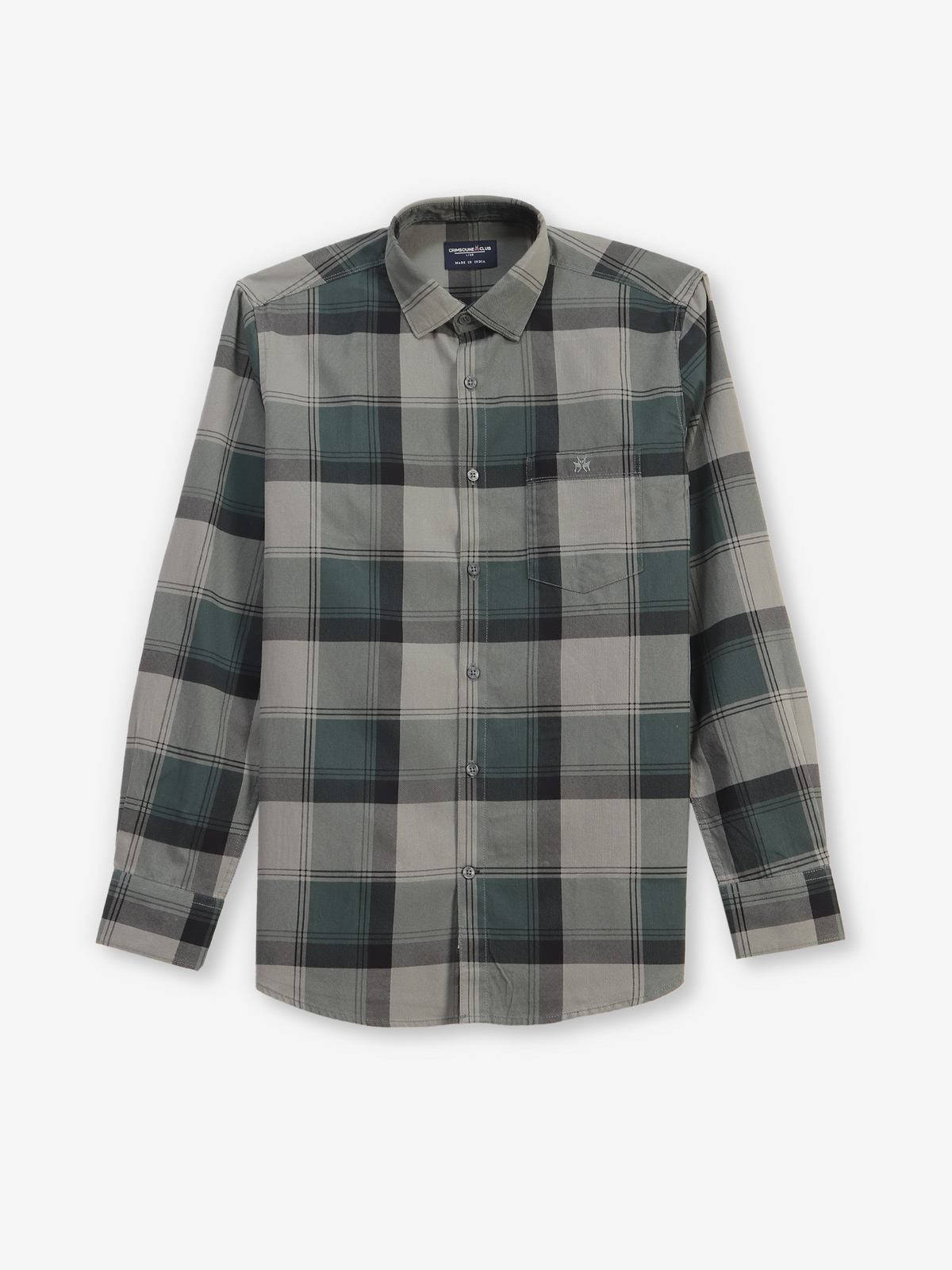 【oan】See-through Check Shirt being_human_pink_checks_cotton