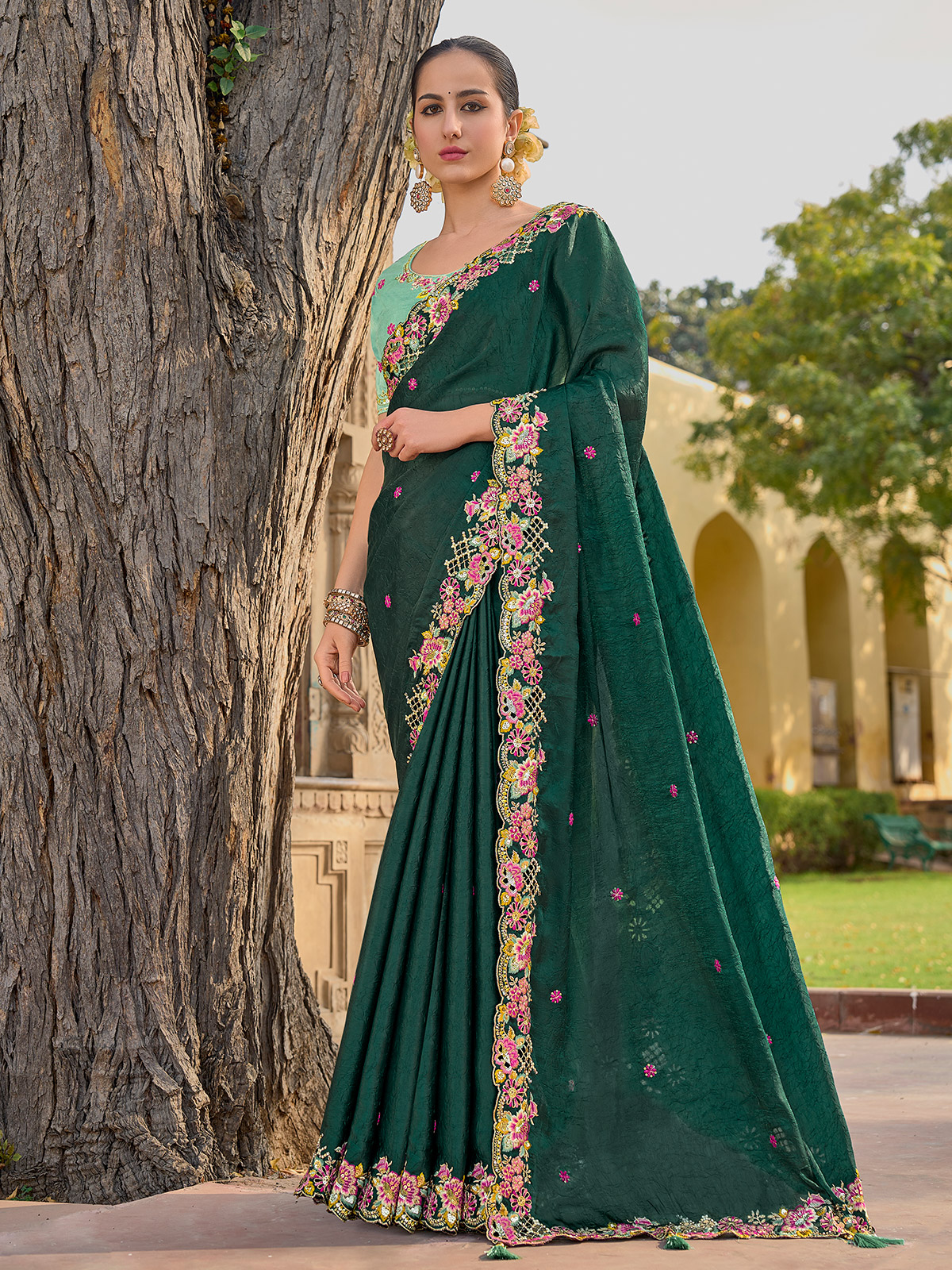 Buy Stylish Organza Sarees Online Trendy Collection in Canada