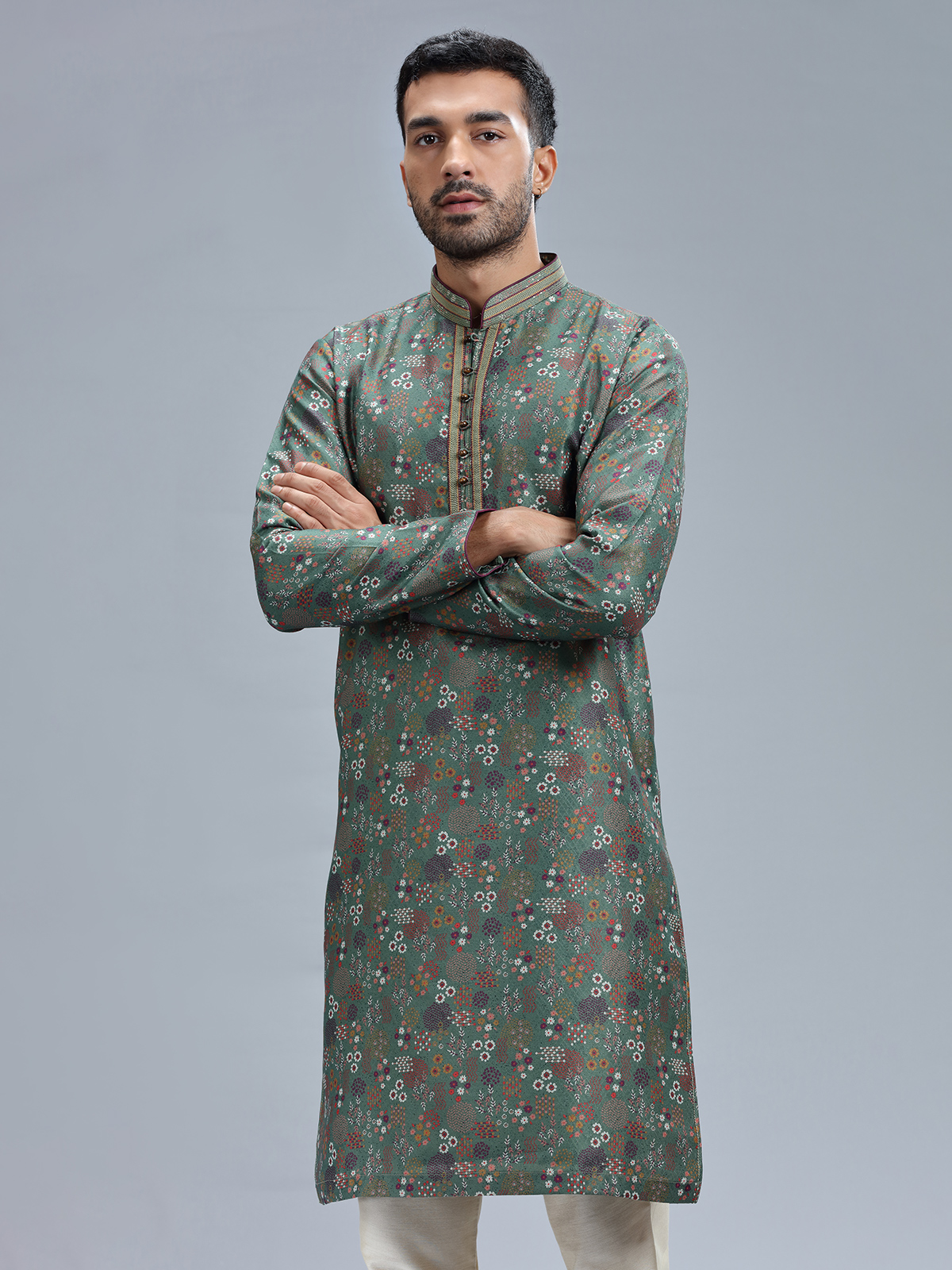 Green colour kurta pajama online