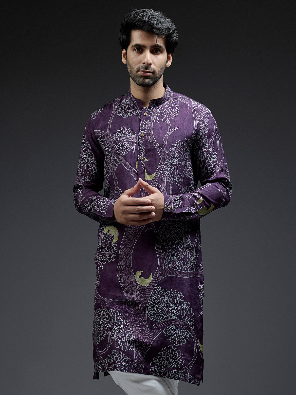 Purple Kurta Pajama: Buy Regal Purple Kurta Pajama Online