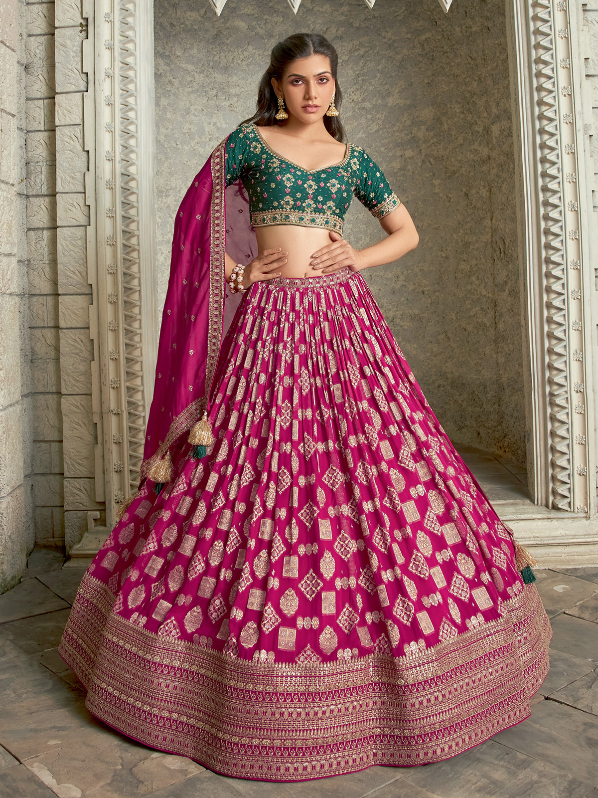 Ghagra choli set hotsell