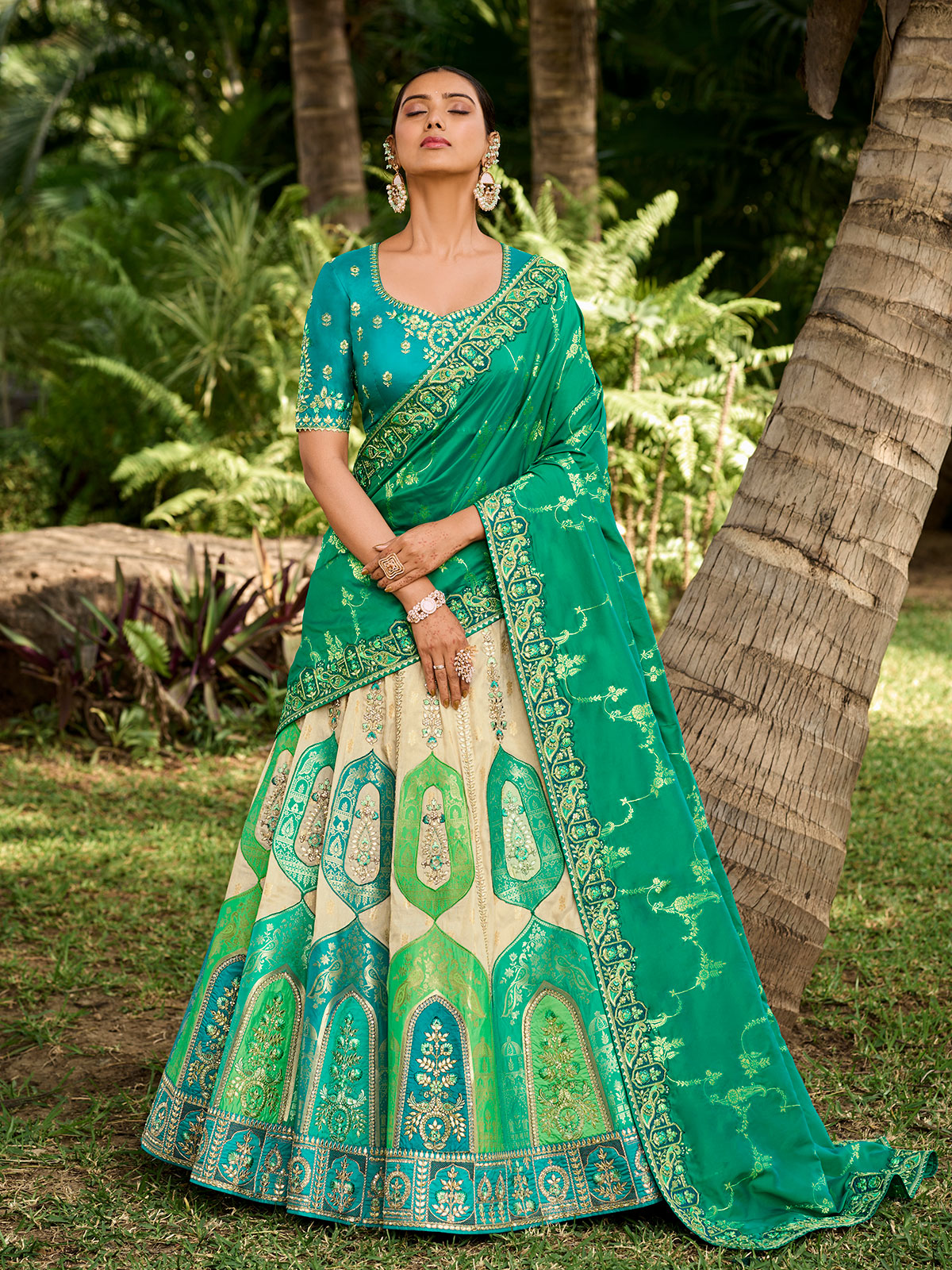 Banarasi Silk Lehenga Choli Regal and Luxurious G3 Fashion in