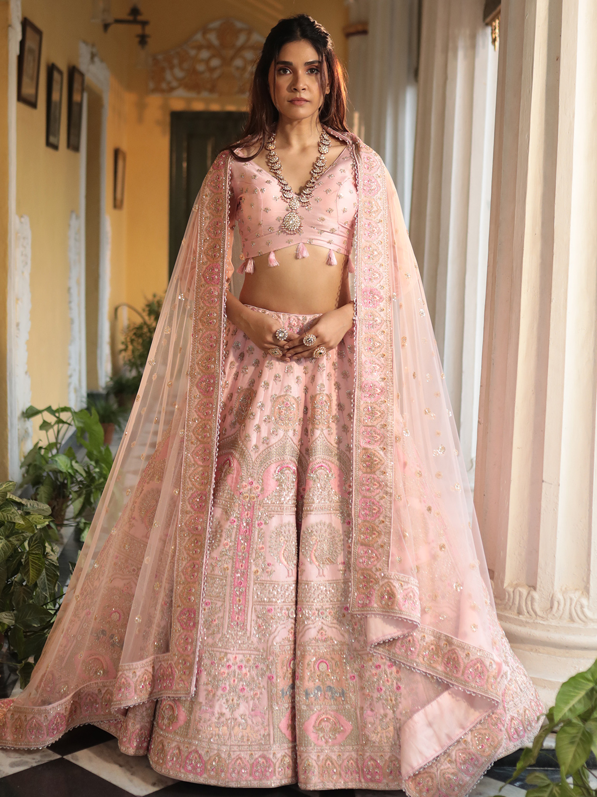 Baby pink lehenga choli store
