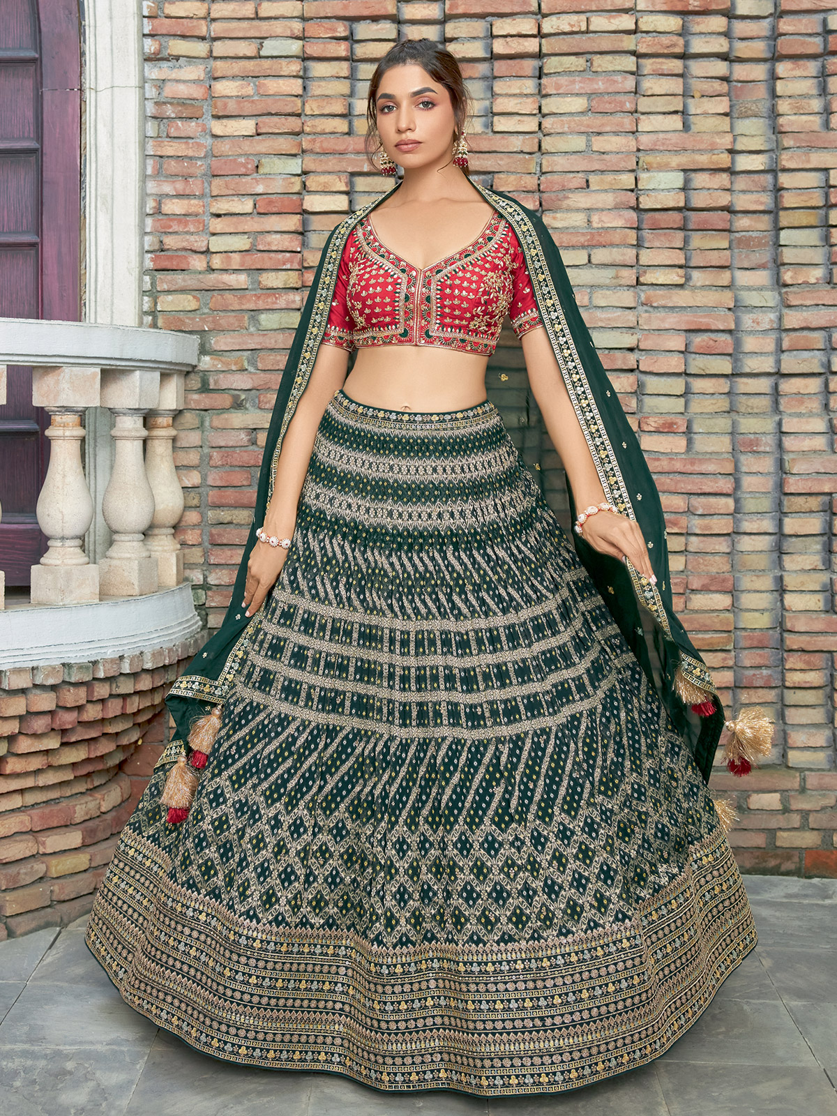 On high quality Sale Georgette Lehenga Choli