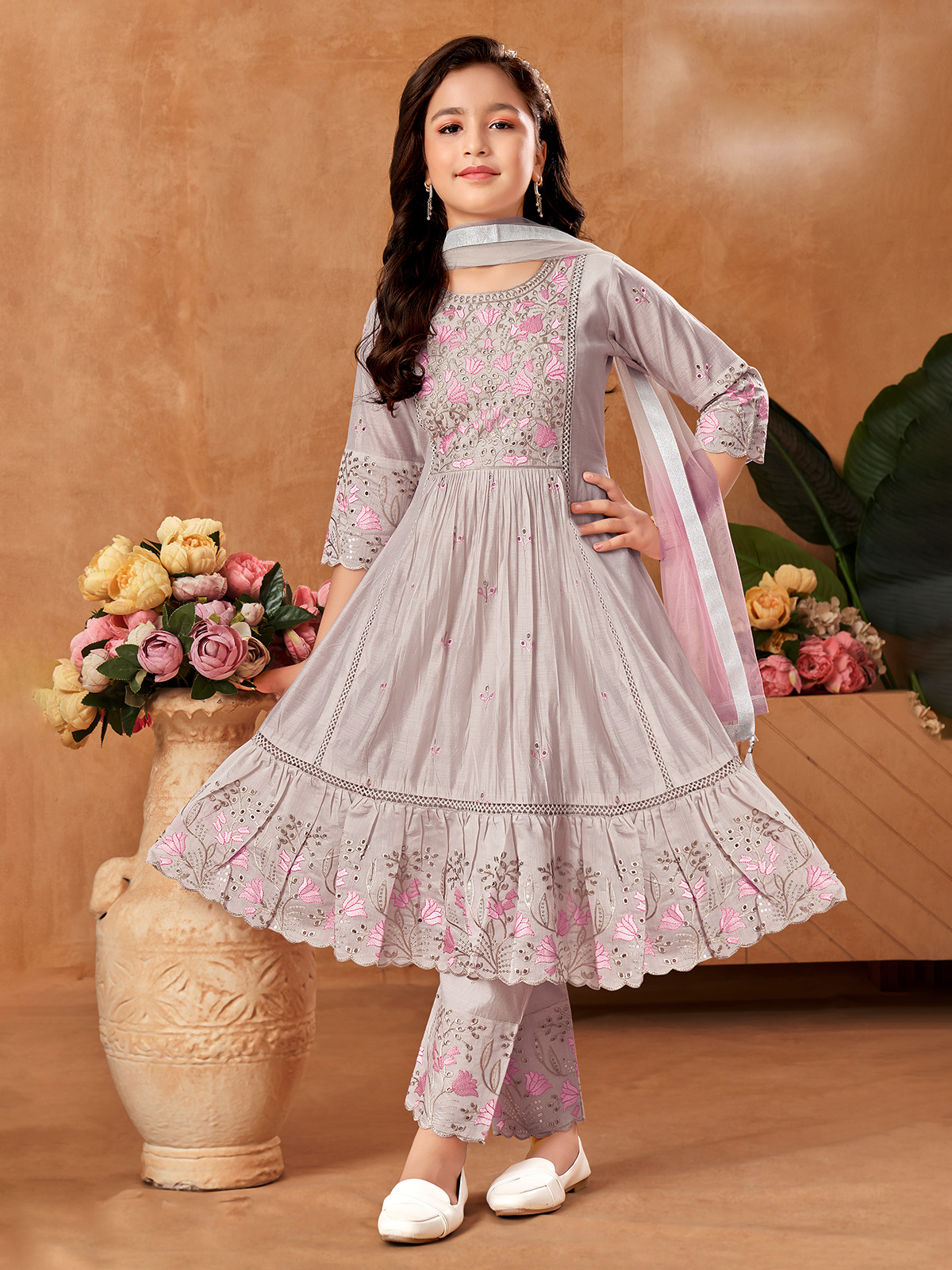 Buy Grey Salwar Suits for Girls in USA Subtle and Stylish Designs