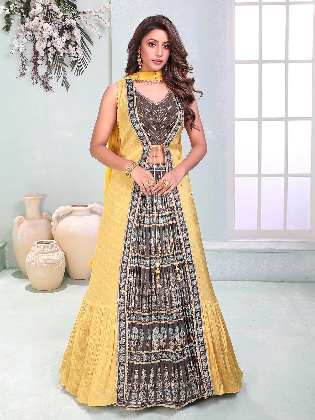 Lehenga With Jacket: Buy Jacket Lehengas for Women in India