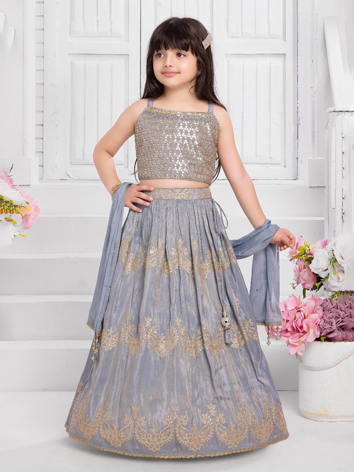 Lehenga Chunni Baccho Ki Lehenga Choli Kutch Embroidered Kids