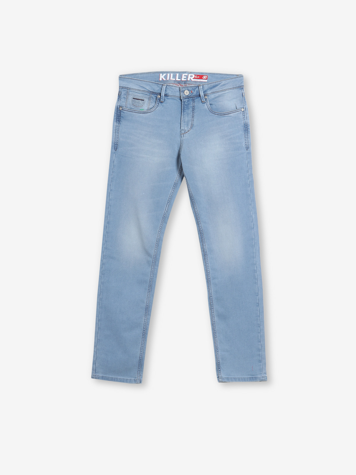 ＊韓国＊［FRAGFARM］Iris Denim Pants S-L Iris Pants in Forest | Green Color Blocked Jeans – Sugar