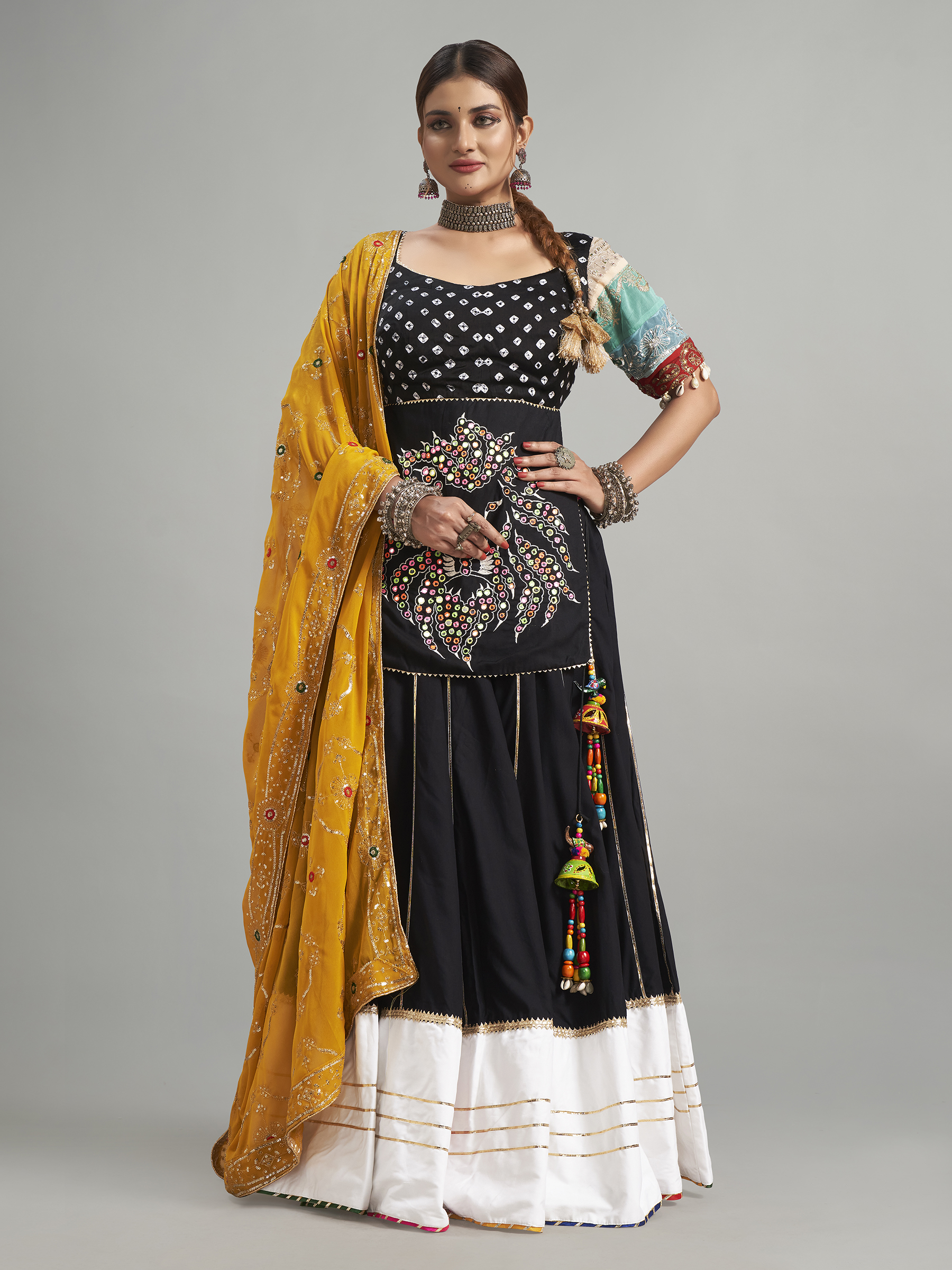 Fabulous hotsell Black Indian Designer Ready to wear Georgette Silk and Kotty lehenga with Dupatta,Lehenga choli for women,Lehenga for women