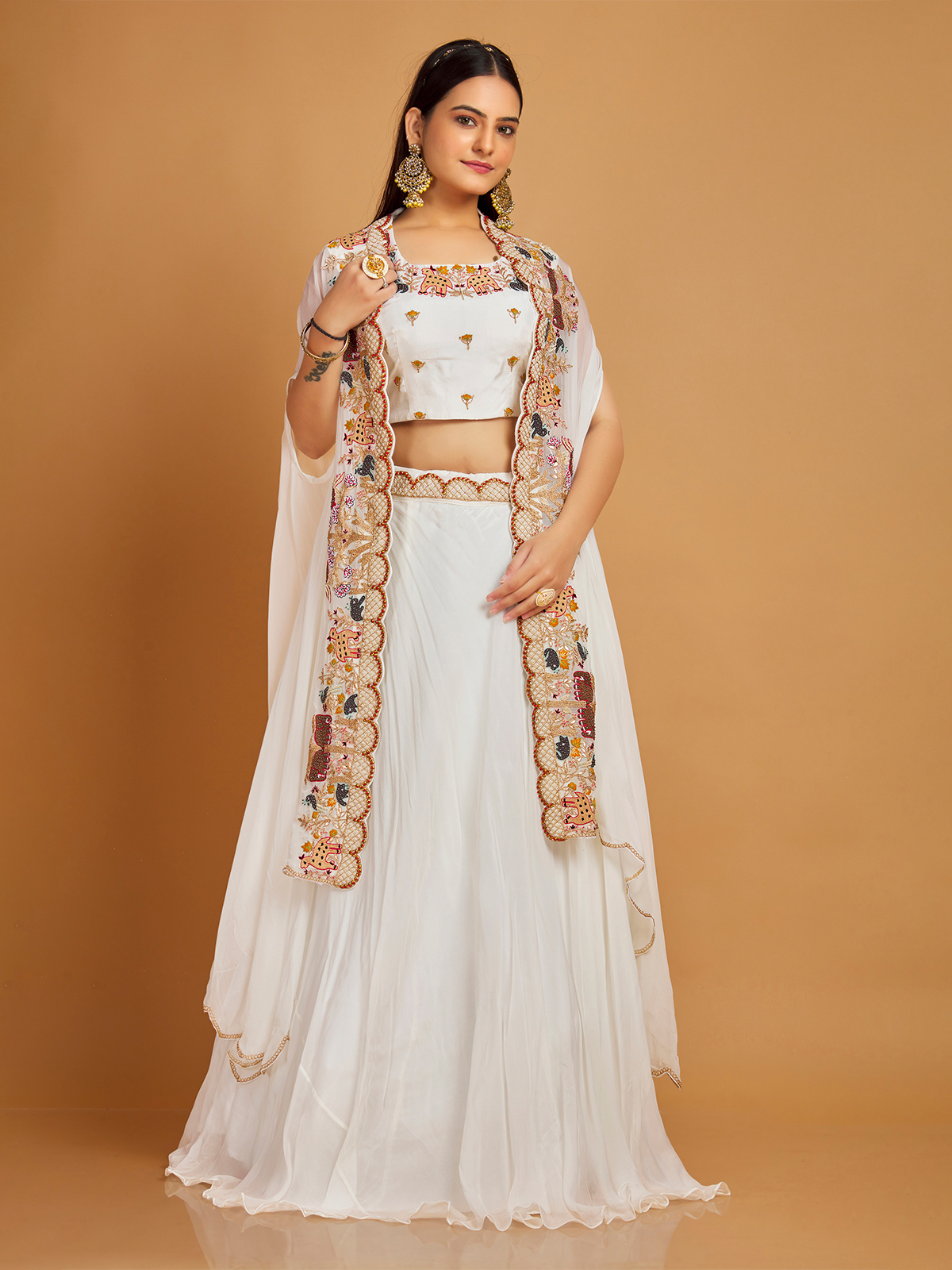 White Lehenga: Buy Pristine White Lehenga Cholis Online in United...