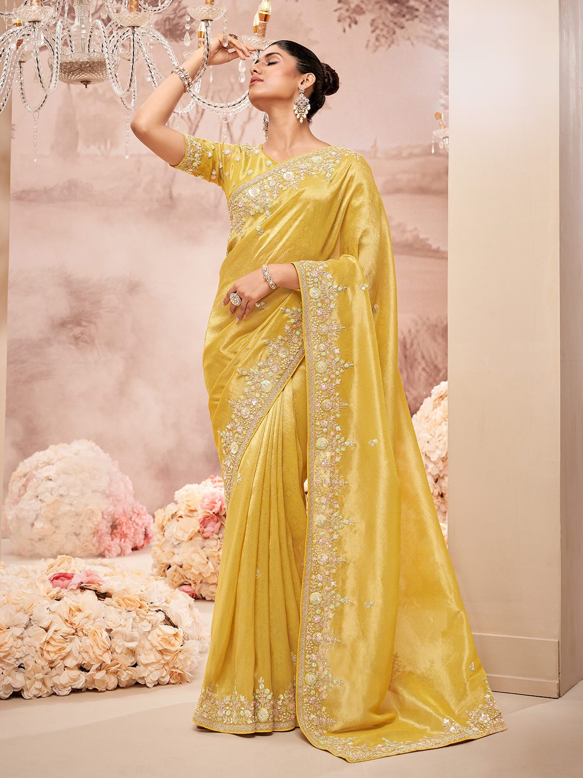 Yellow Sarees Buy Yellow Saree Online at best Prices Canada