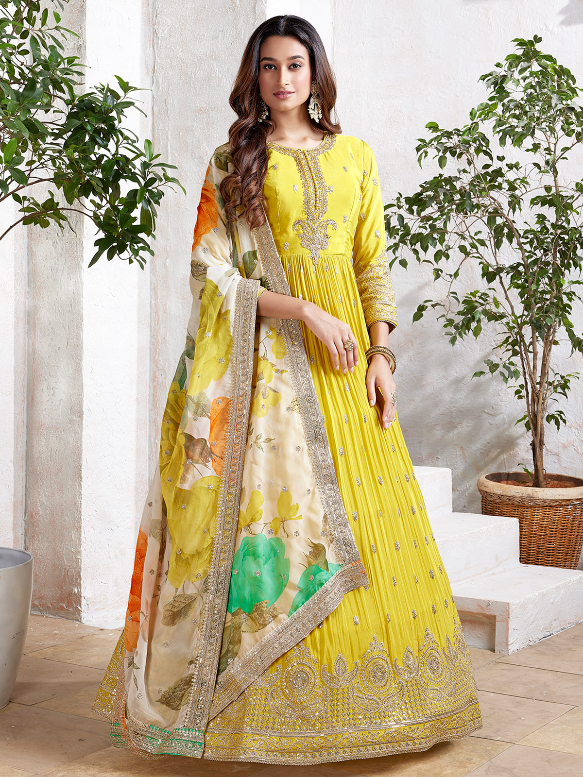 Lemon yellow churidar hotsell