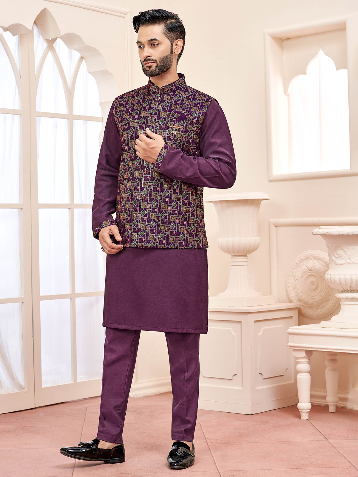 Kurta Pajama Shalwar Kameez Waistcoat Style Kurta Pajama Waistcoat
