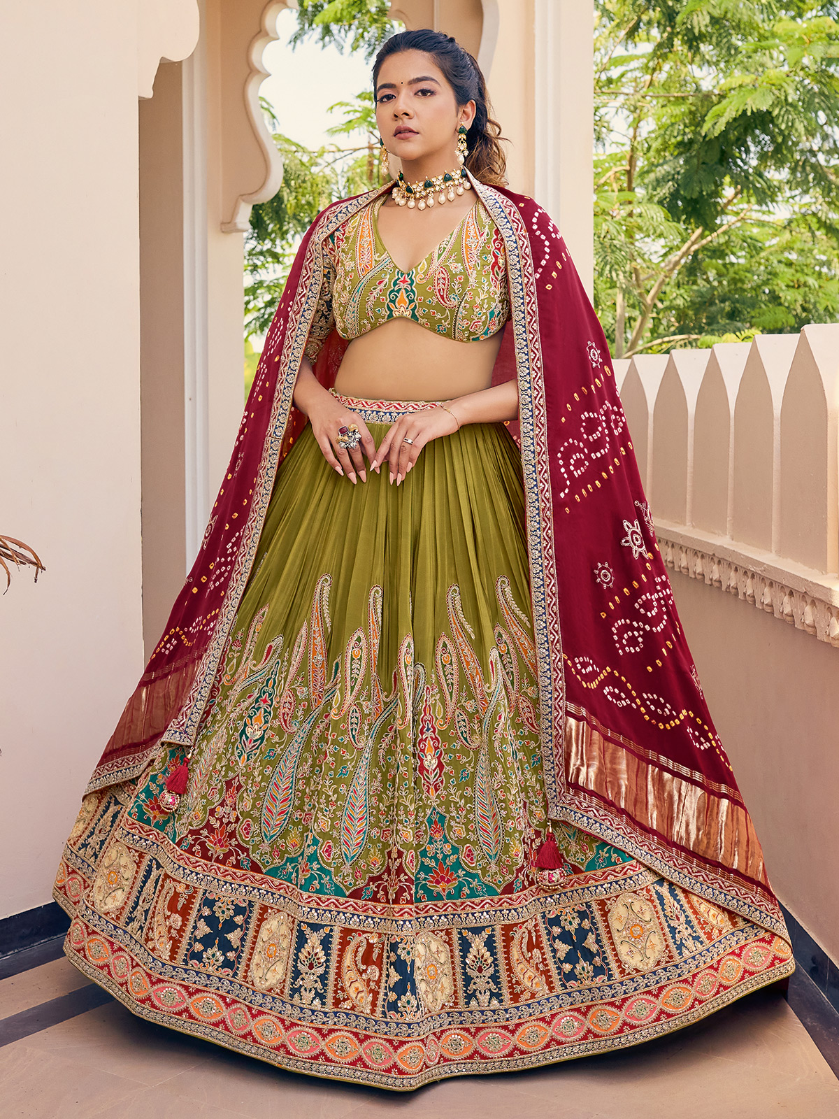 Simple party wear lehenga on sale