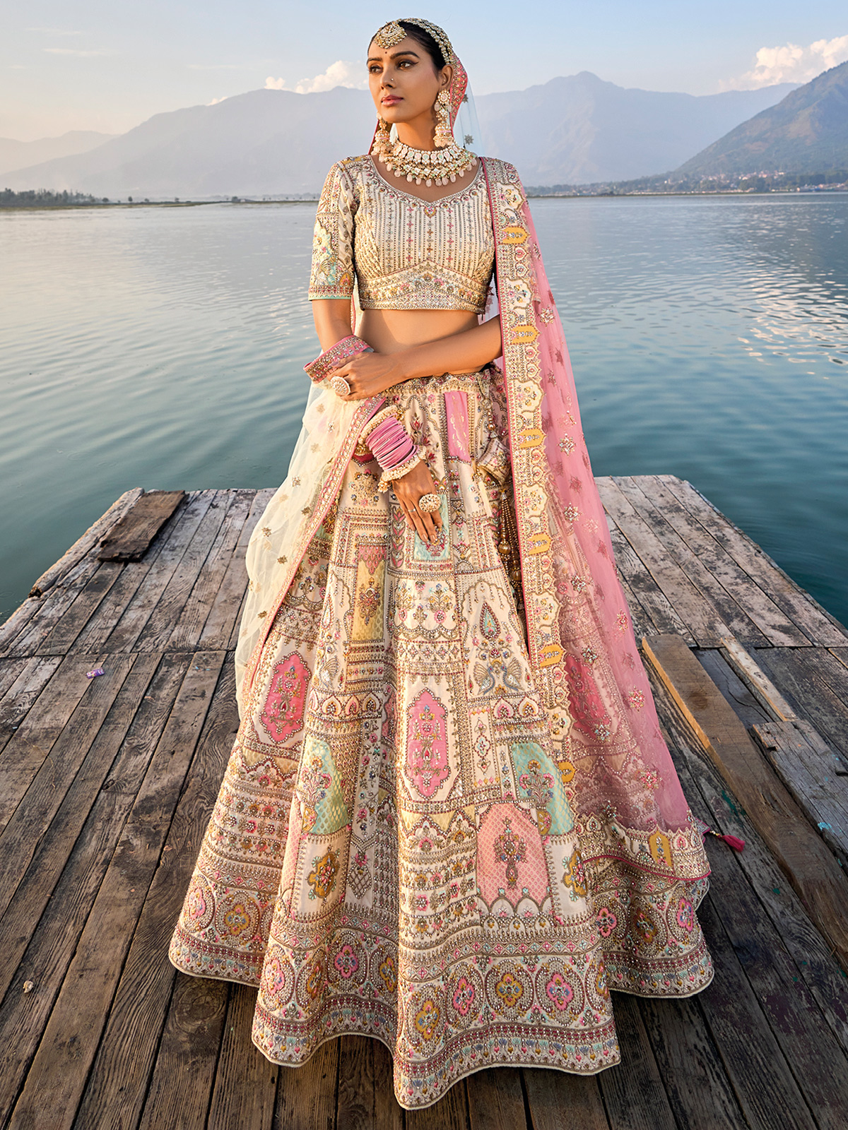 Banarasi silk ghagra choli cheap
