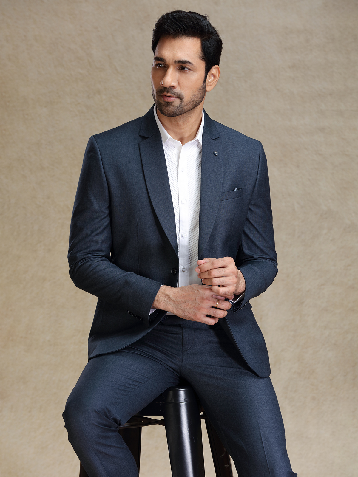 Boys Paint Coat Fashion Blue Coat Suit