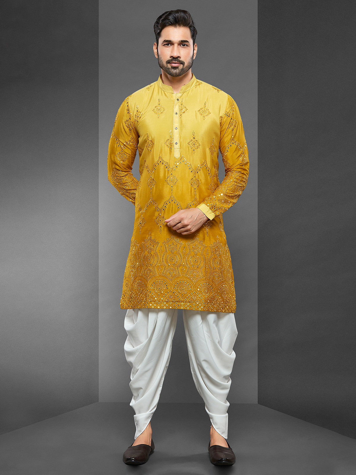 Yellow Kurta Pajama Buy Designer Yellow Kurta Pajamas in Canada