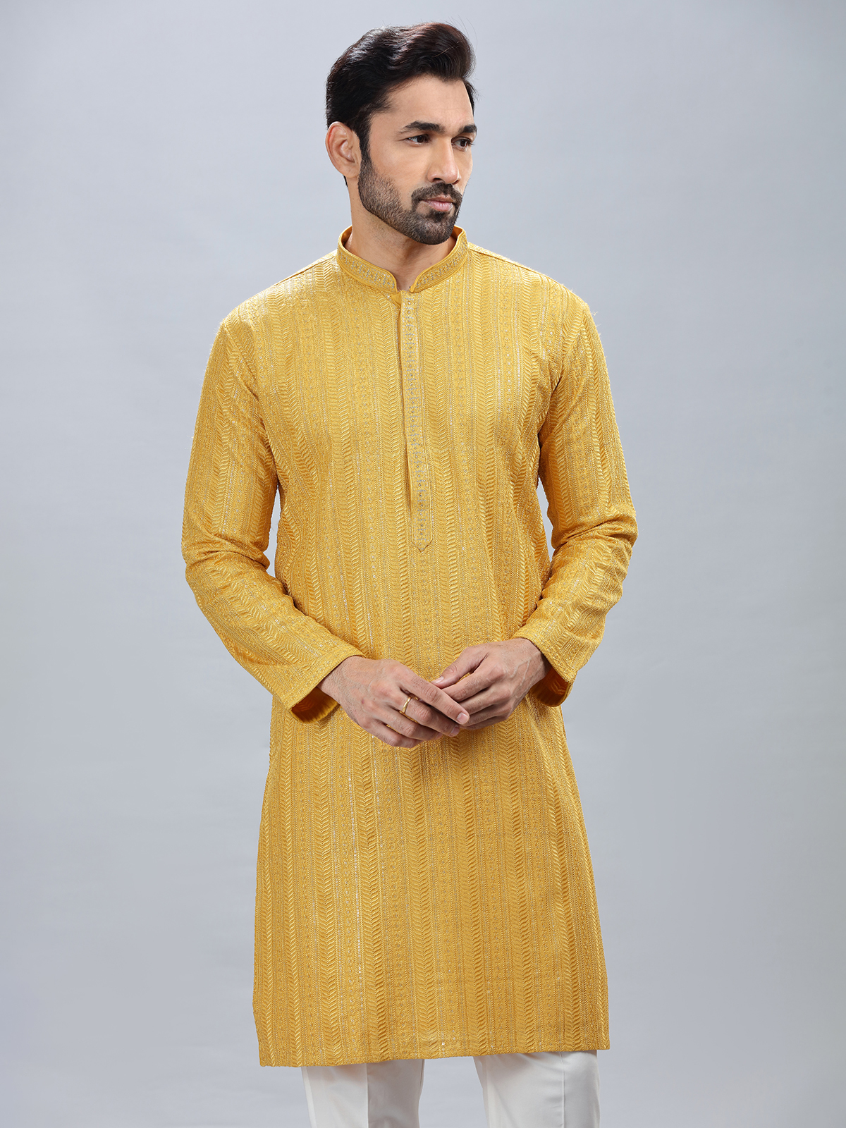 Yellow Kurta Pajama Buy Designer Yellow Kurta Pajamas in Canada