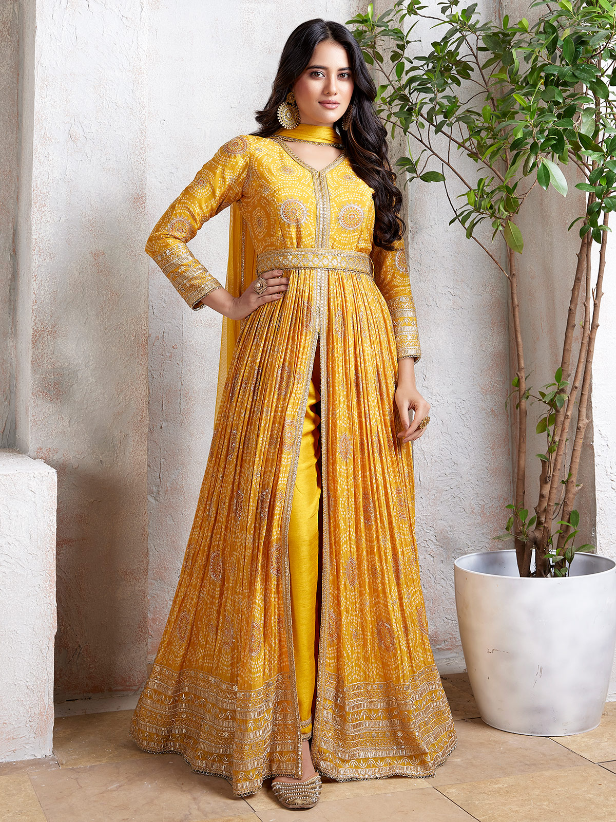 Buy Yellow Dress for Haldi Function in Canada Canada