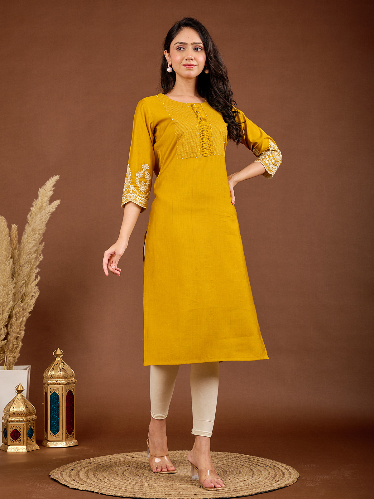 Kurtis: Buy Yellow Kurti for Women at G3Fashion in Australia