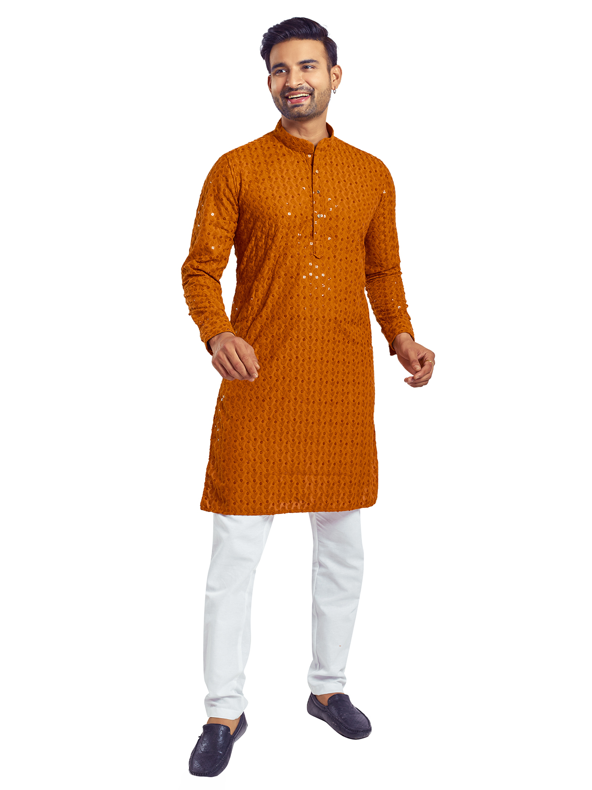 Orange Kurta Pajama Canada