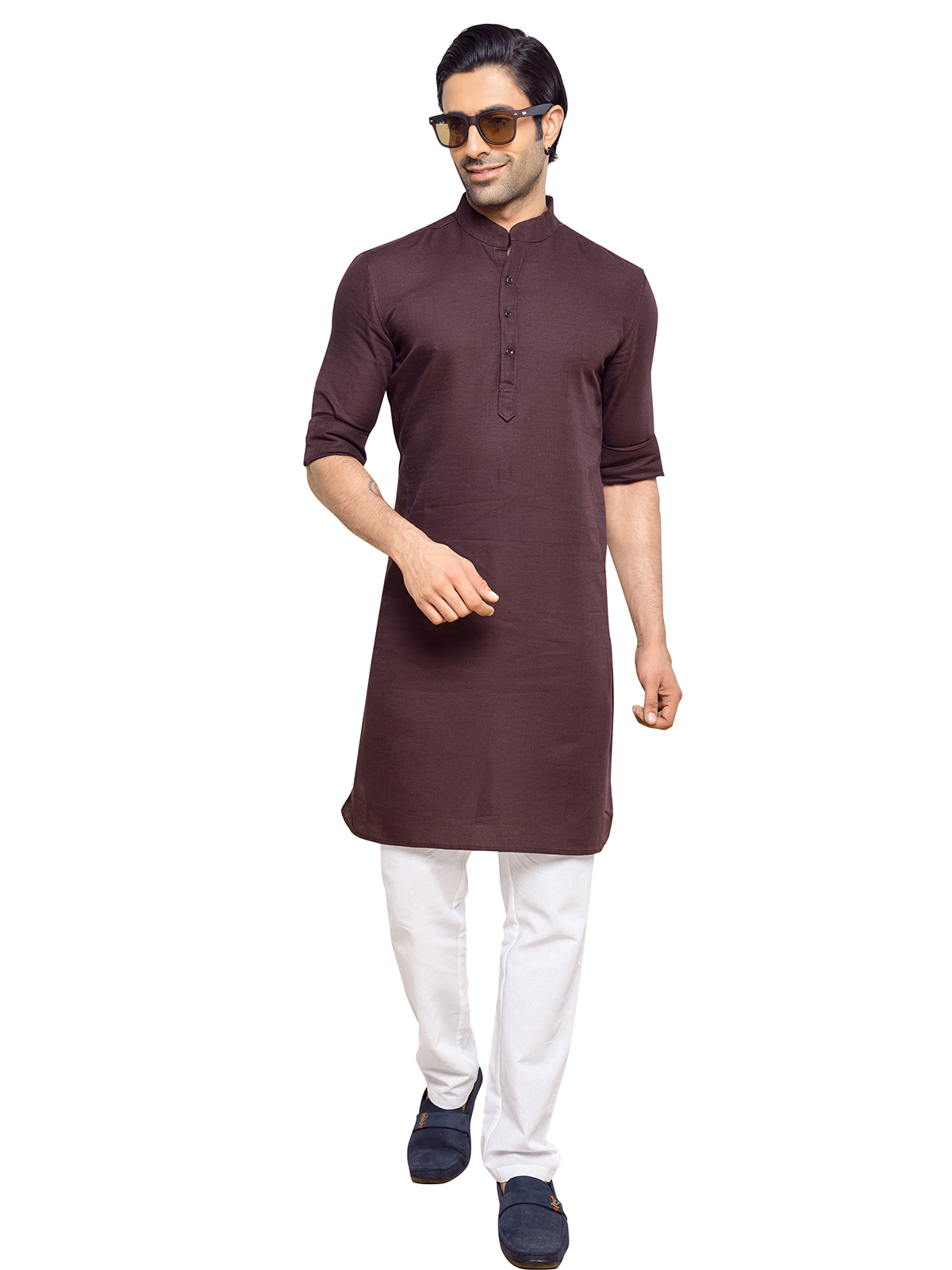 Brown Kurta Pajama Buy Rich Brown Kurta Pajama Online in Canada