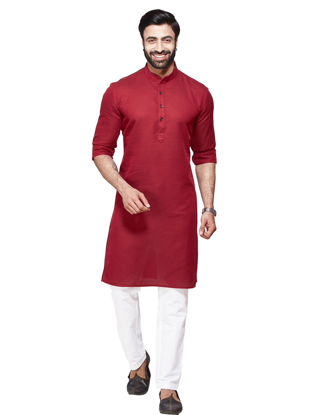 Kurta pajama maroon best sale