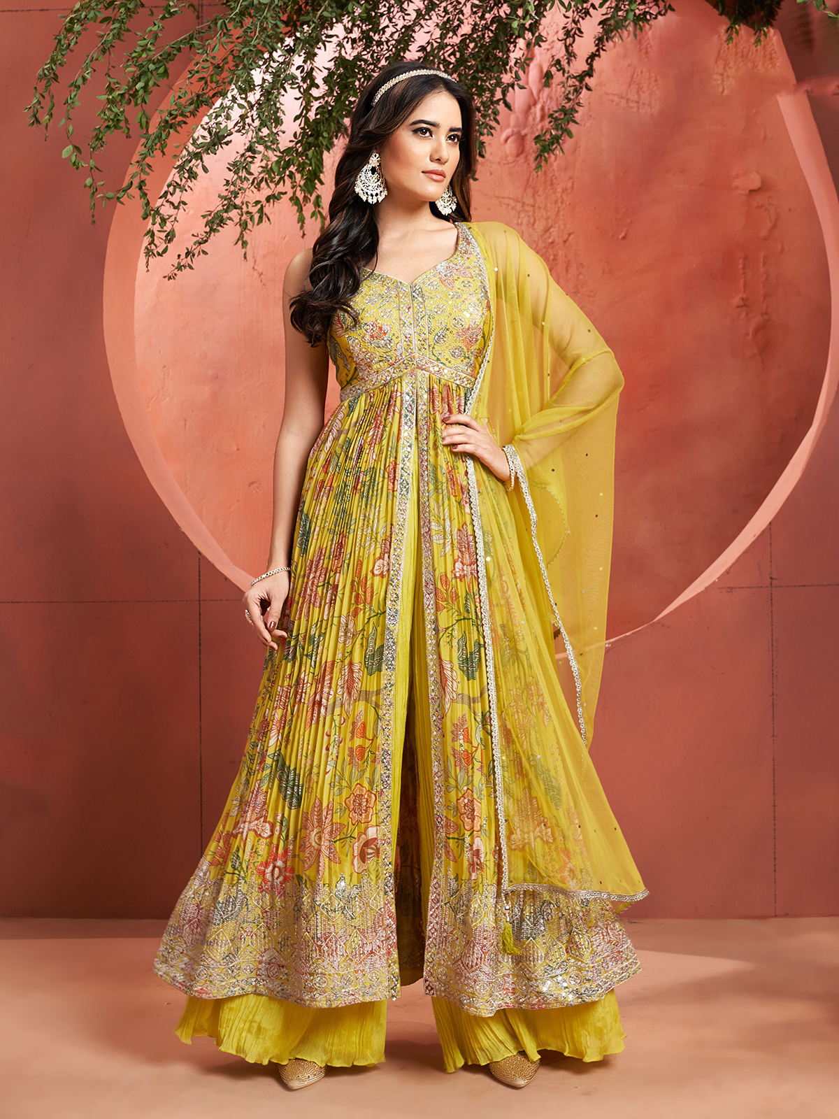 Buy Yellow Dress for Haldi Function in Australia Australia