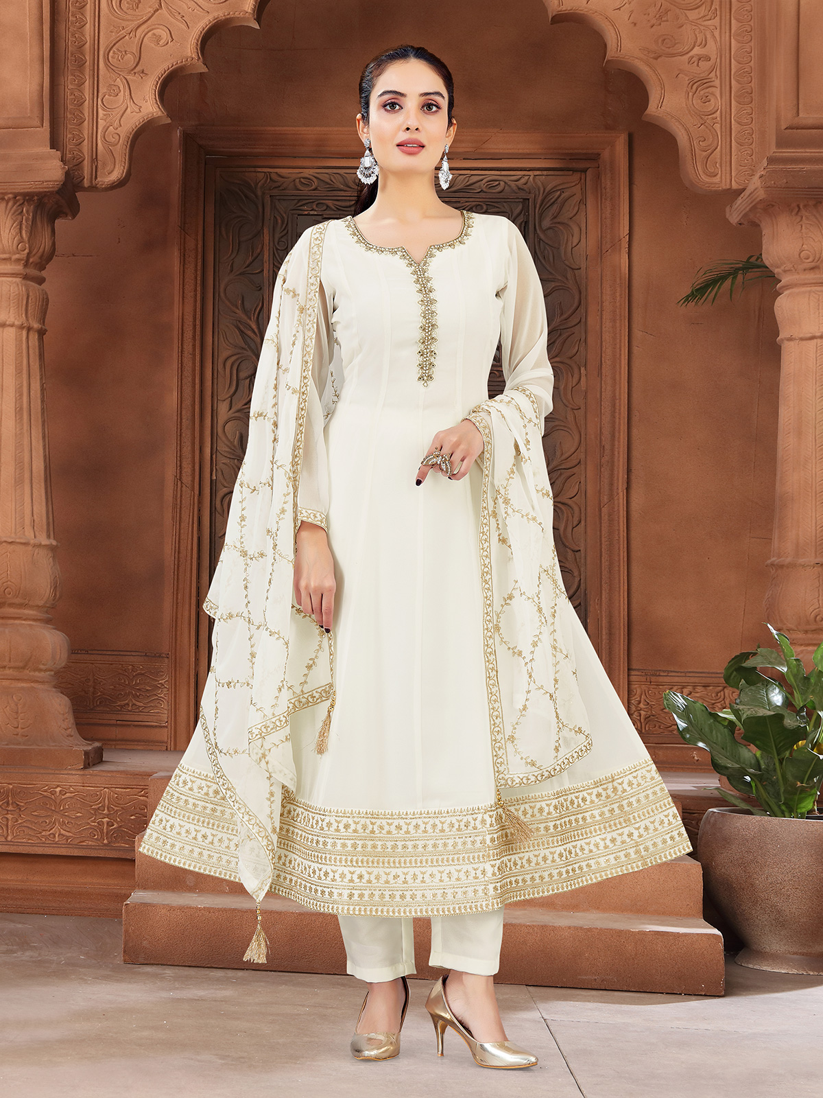 Buy White Salwar Kameez for Women Online at G3+Fashion