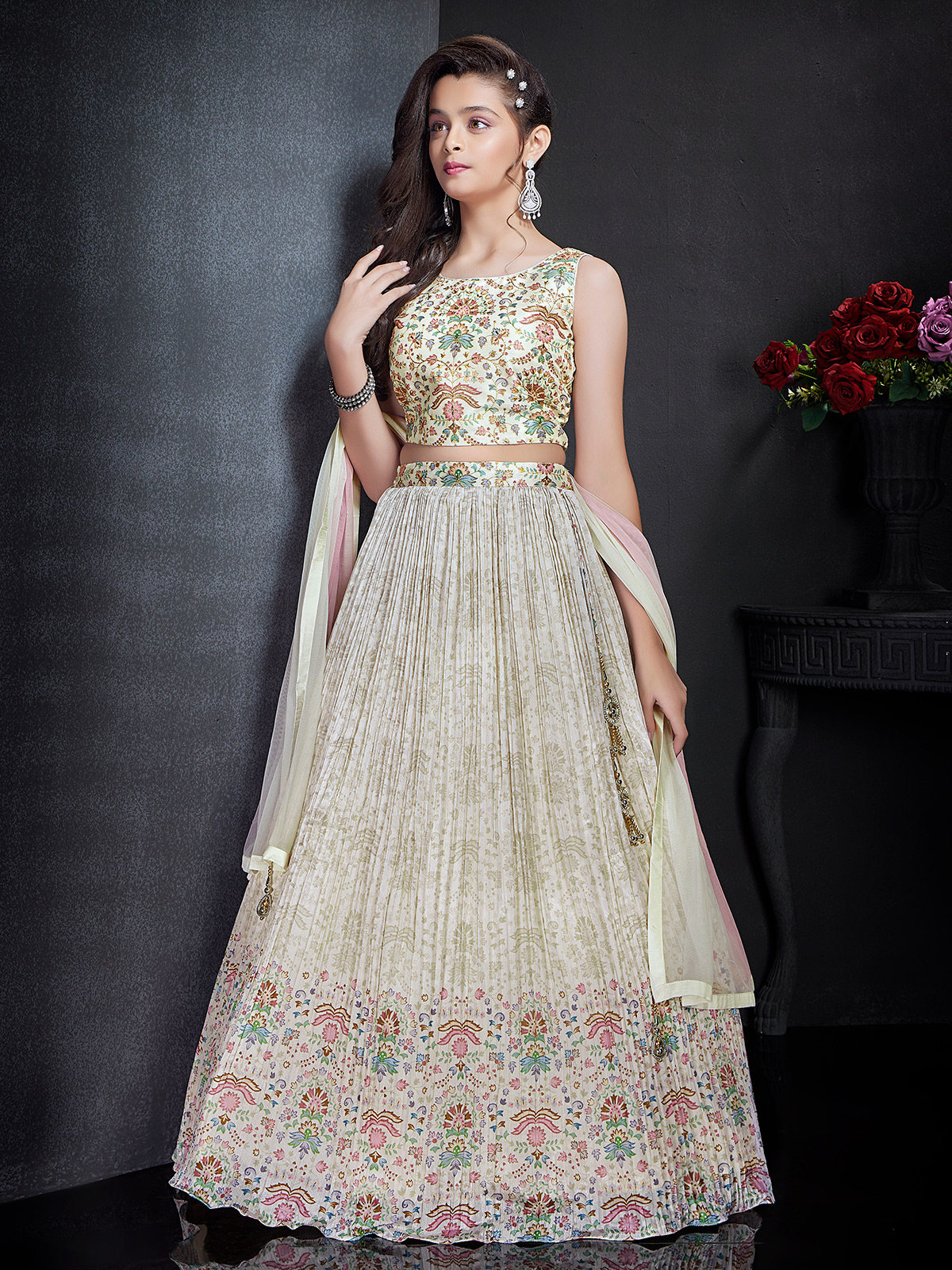 Buy to 14 years Girls White Lehenga Choli United States