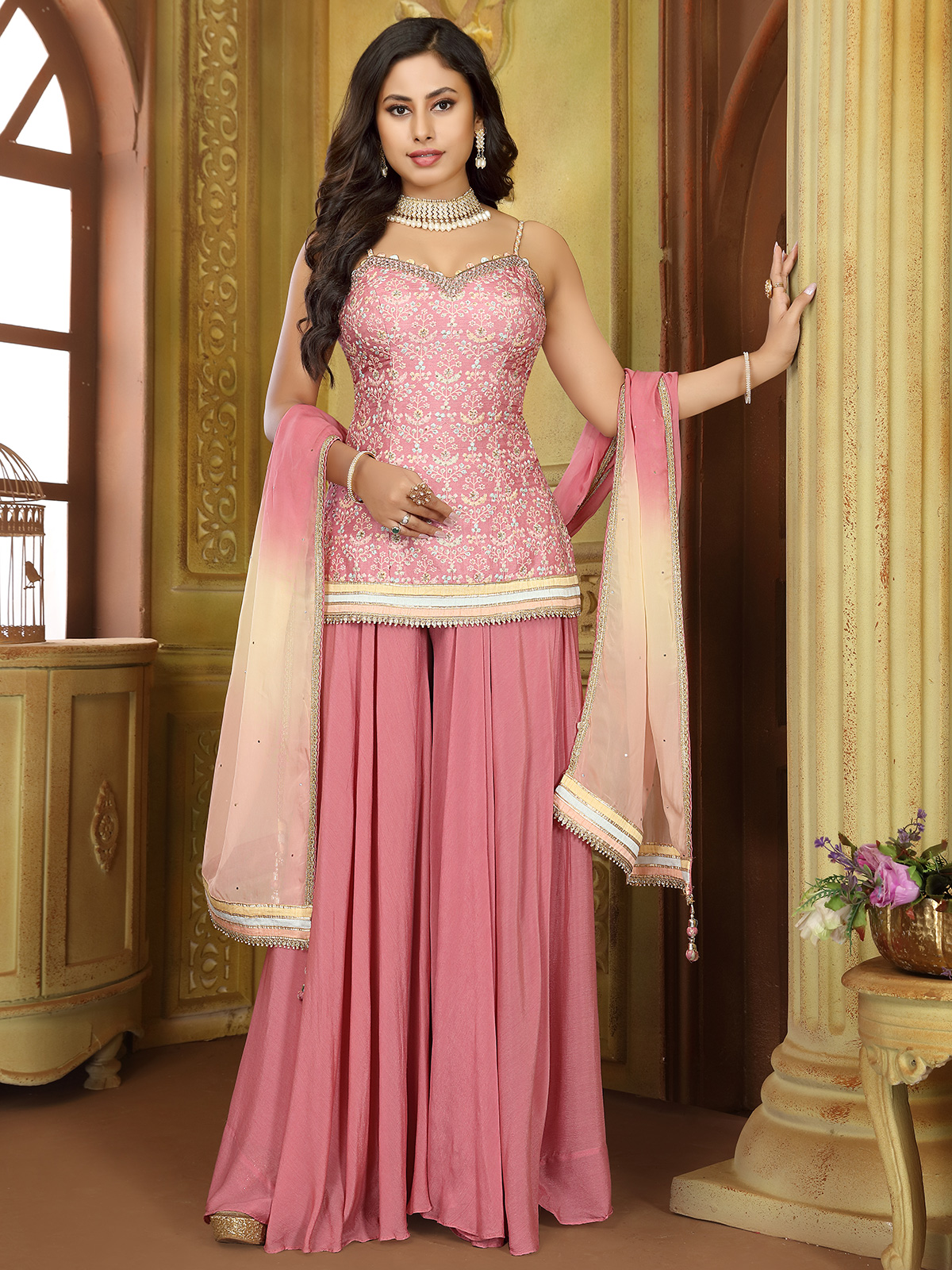 patiala suit pink salwar suit for ladies