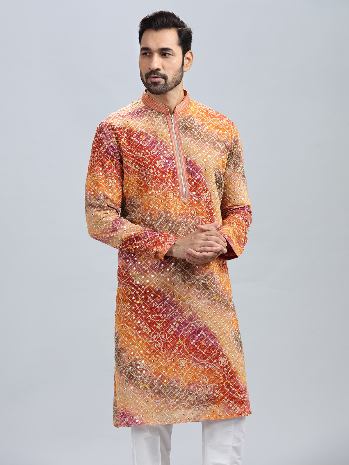 Kurta pajama orange colour clearance