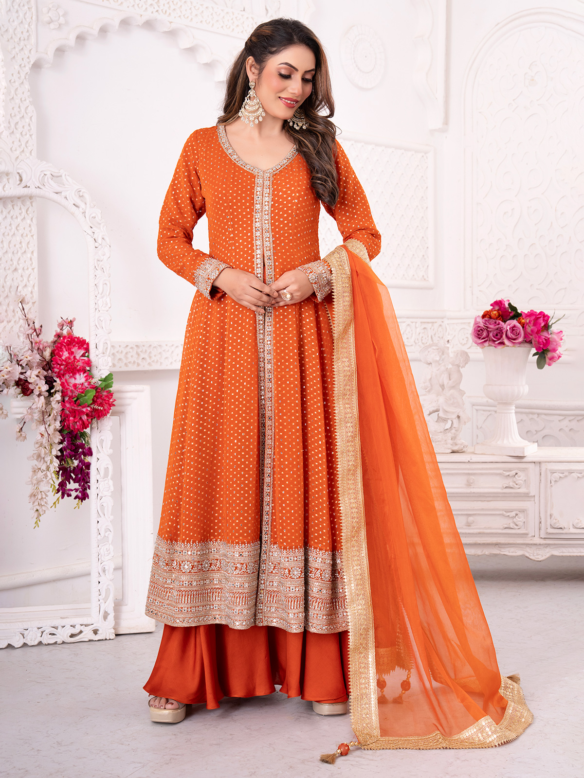 Buy Orange Salwar Suits for Women at G3fashion