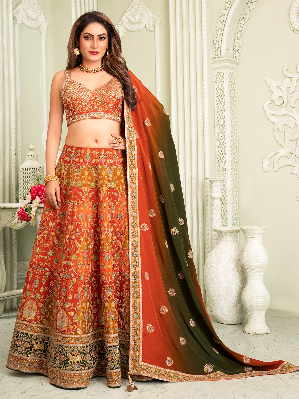 福袋 公式 Orange Lehenga: Buy Vibrant Orange Lehenga Cholis Online in ヨガ・ピラティス