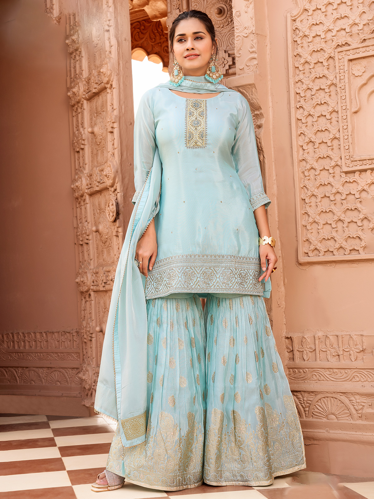 Buy Chiffon Salwar Suit for Women at G3+ Fashion