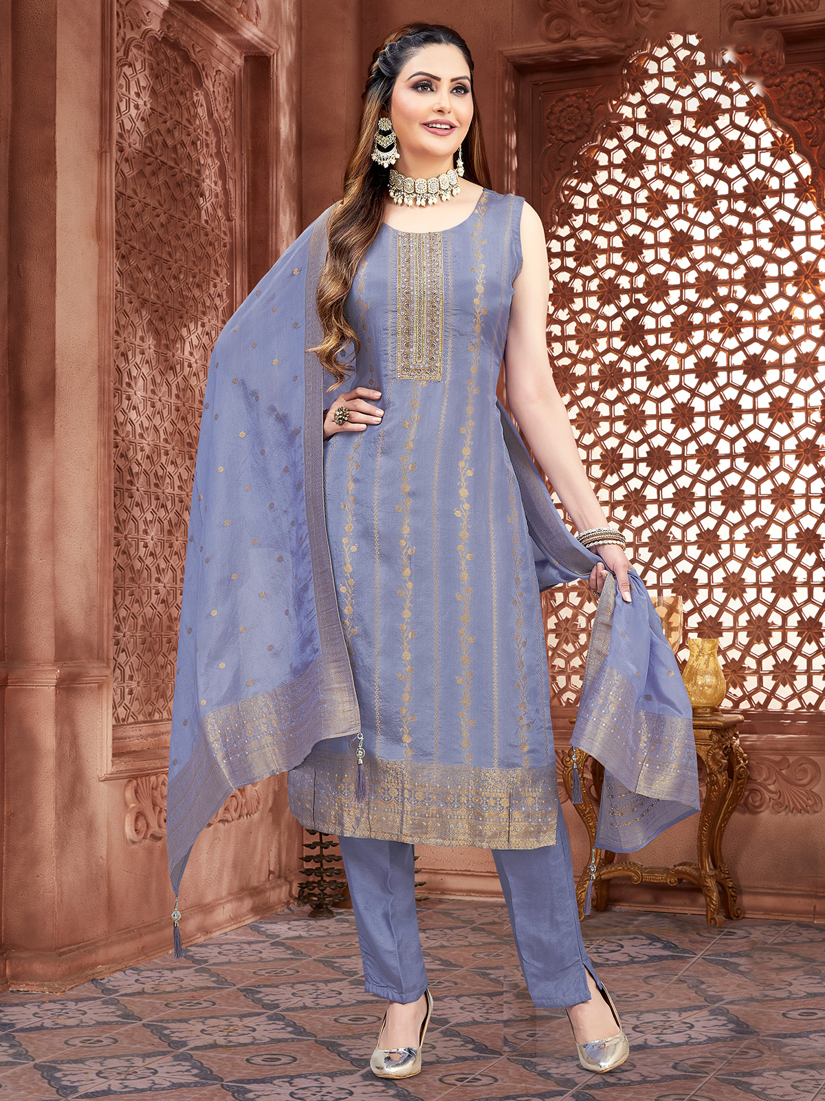 Buy Grey Colour Salwar Suit for Women in Canada Canada