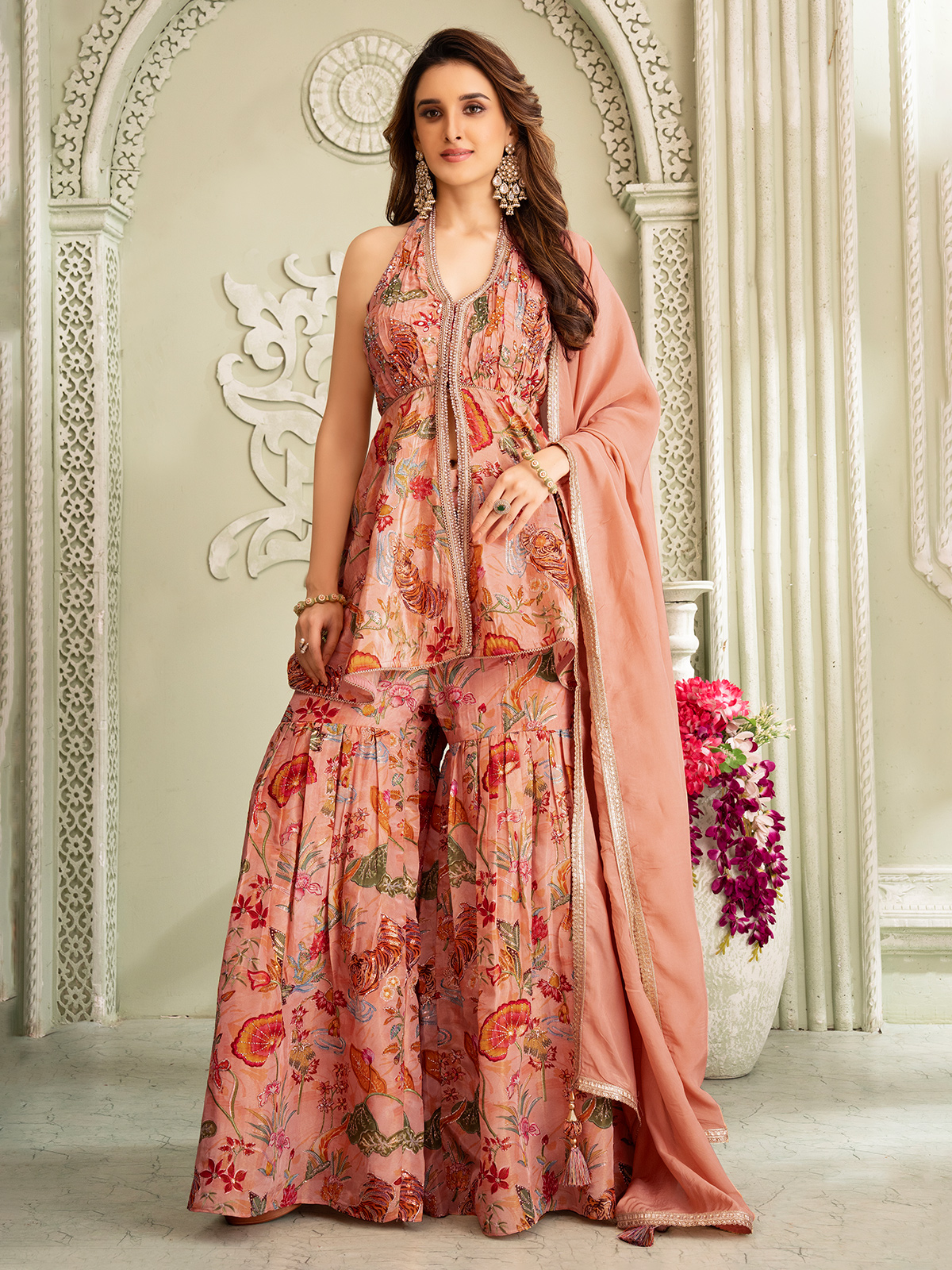 Buy Peach Color Salwar Suits for Women at G3+fashion