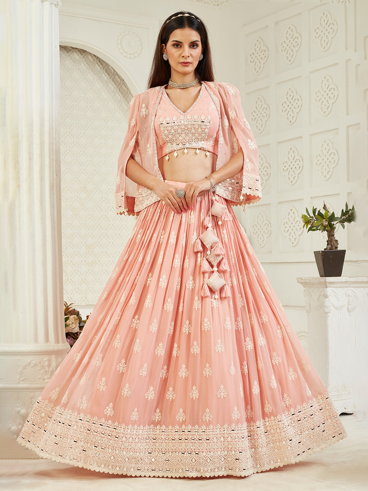 Wedding Designer Jackets Lehenga With Jacket: Buy Jacket Lehengas For Women  In India