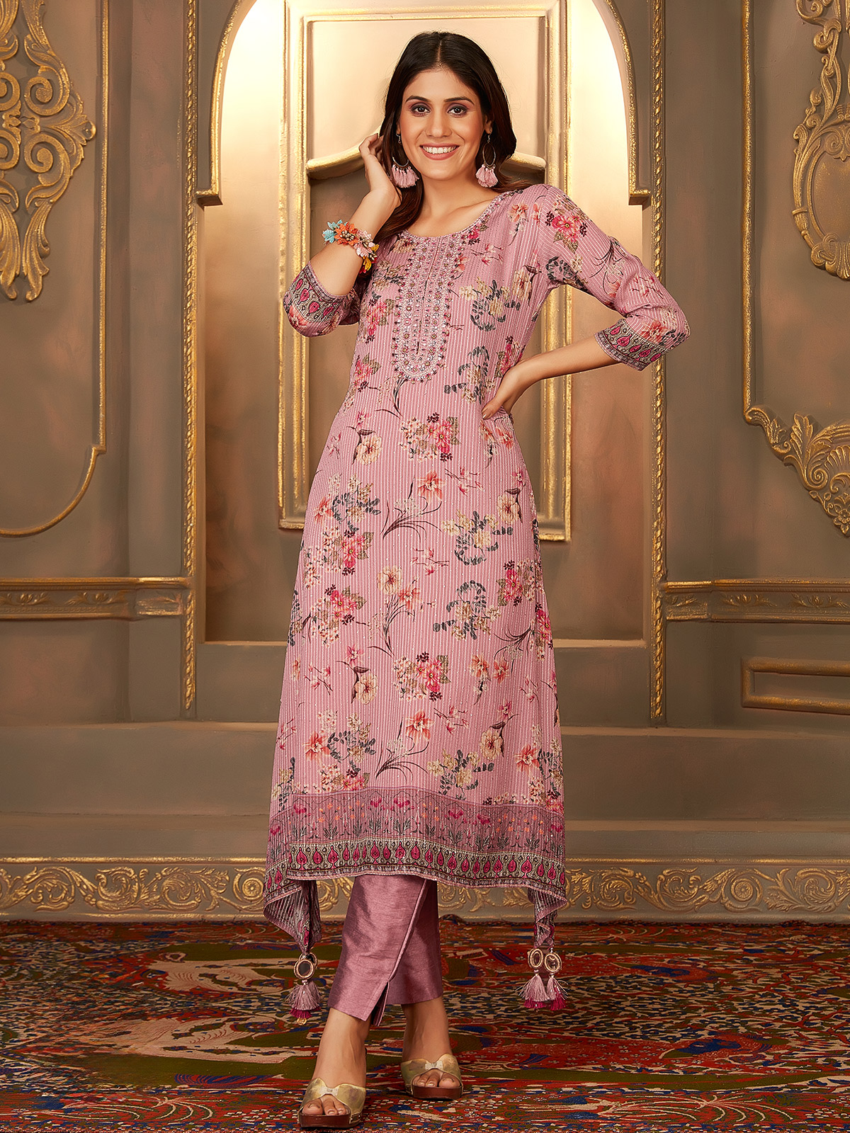 Kurtis Buy Pink Kurti for Women at G3Fashion in United Kingdom