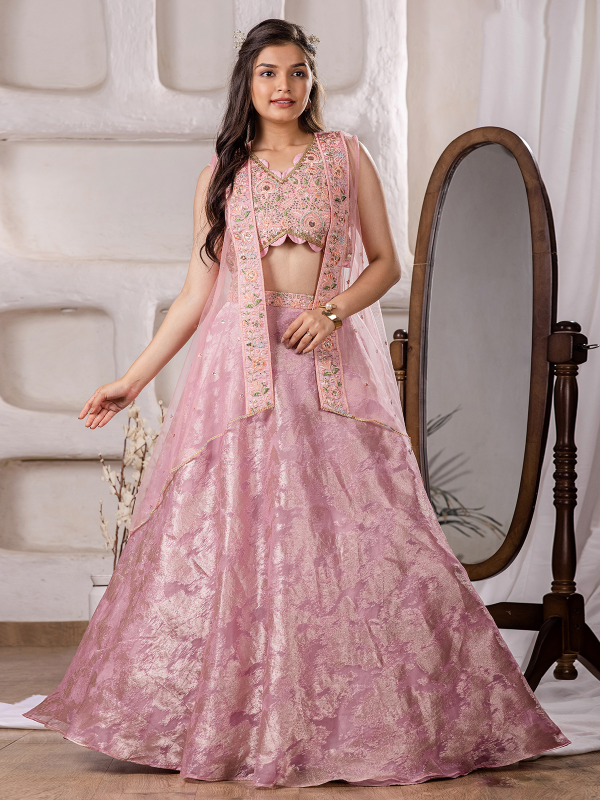 Buy 1 to 14 years Girls Pink Lehenga Choli United Kingdom