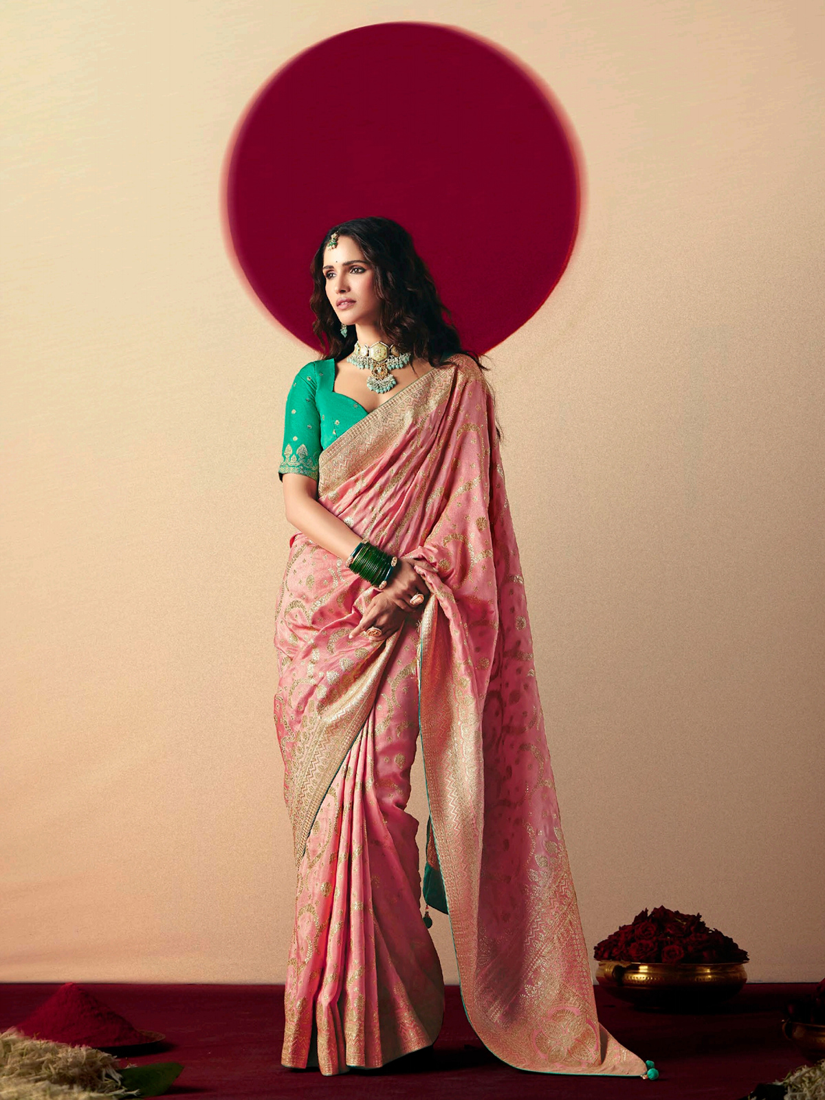 Buy Pure Dola Silk Saree for Women in India