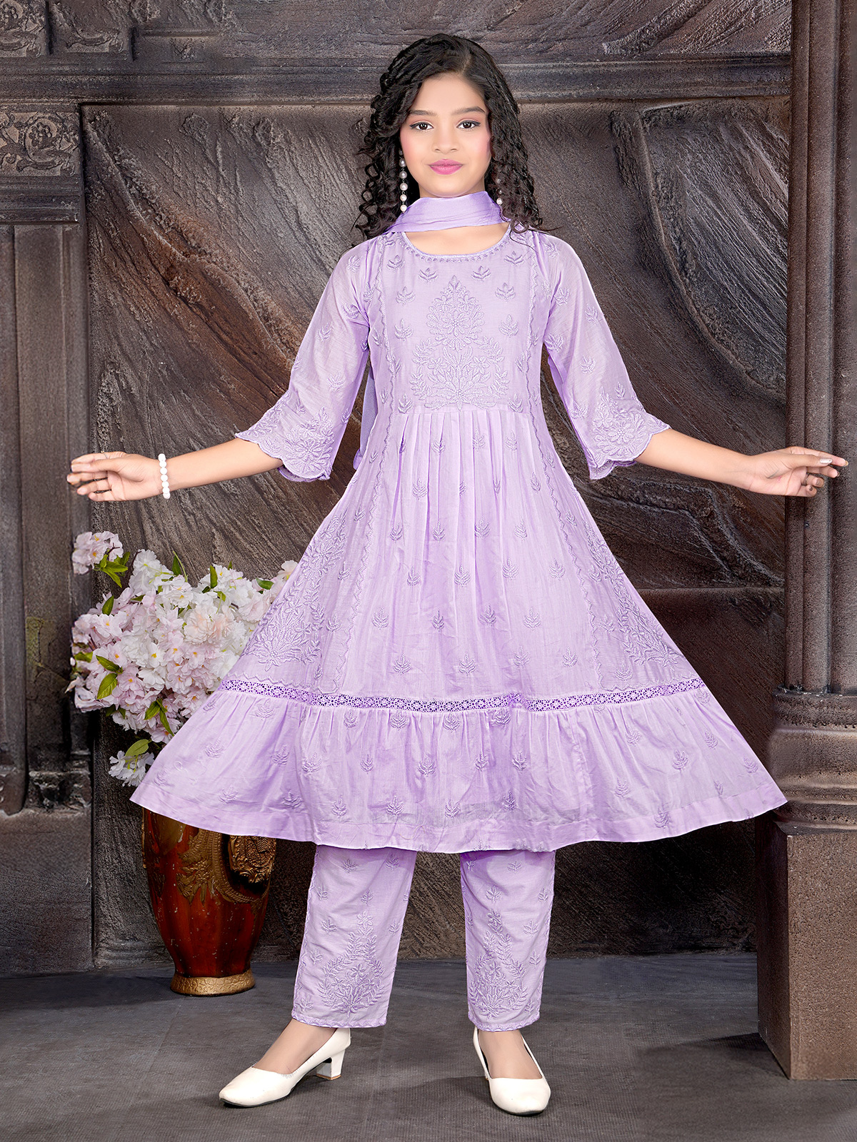 Buy Purple Salwar Suits for Girls in USA Perfect